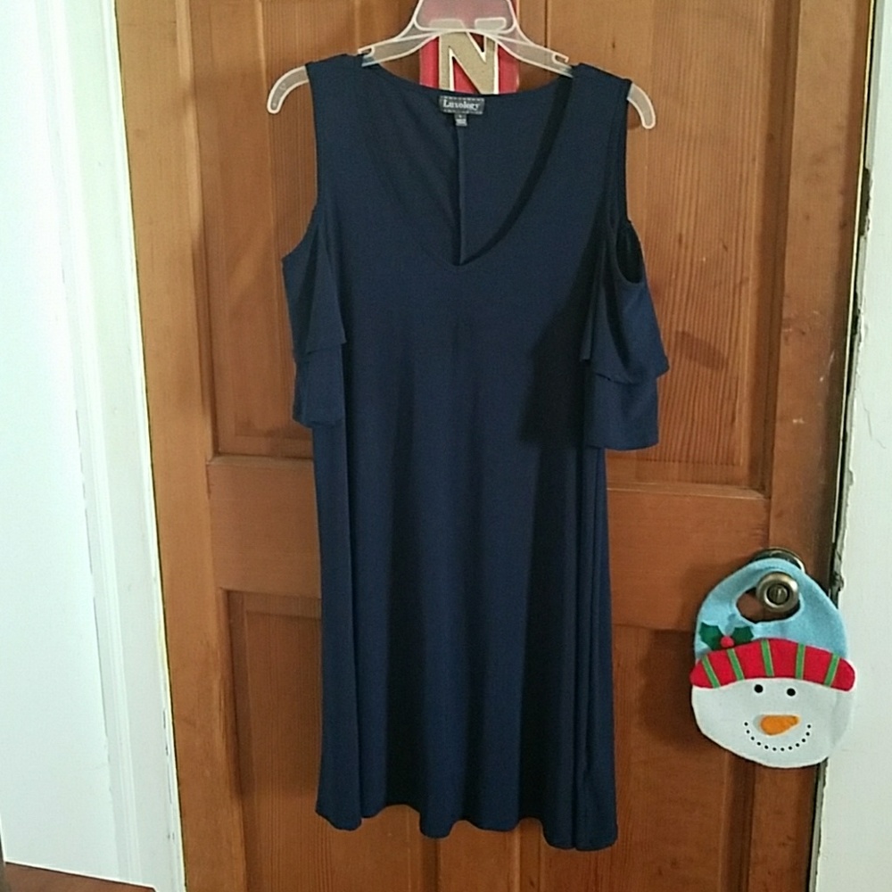 Luxology cold shoulder dress